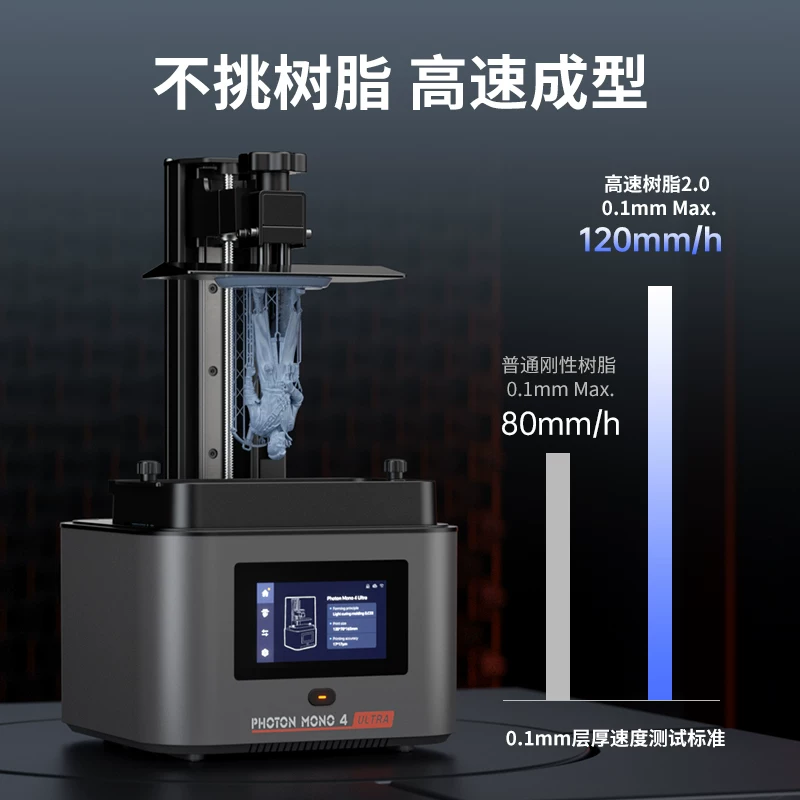 Three dimensional table printer, highly precise industrial high speed toy, minifigure, light curing, in 3d format, 4 series, 7 inch