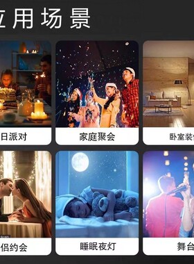 LED旋转小魔球车载星空投影灯