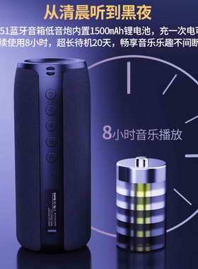 低音炮无线蓝牙音箱便携式插卡