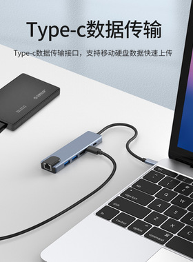 Type-C六合一扩展坞HDMI/USB集线