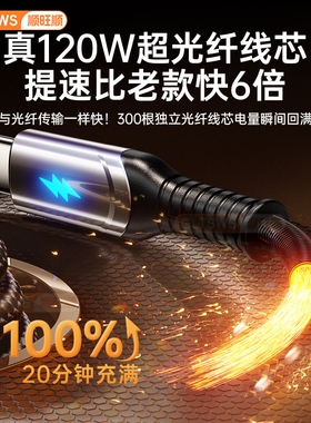240W双Type-C超级快充数据线6A