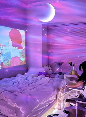 北极光满天星投影小夜灯卧室氛围