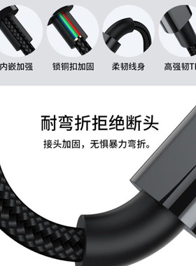 编织Type-C120W超快充数据线