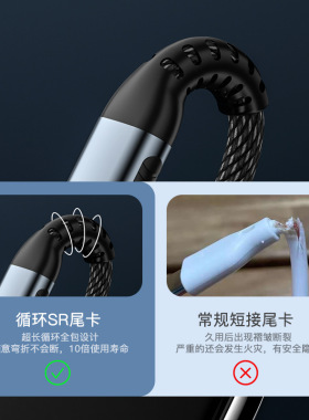 240WType-C编织快充数据线