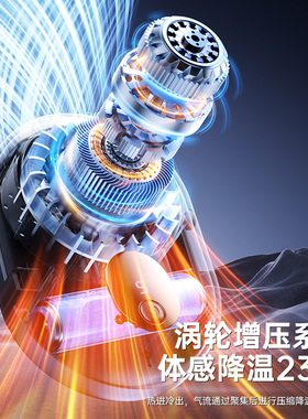 户外挂腰挂脖充电降温风扇