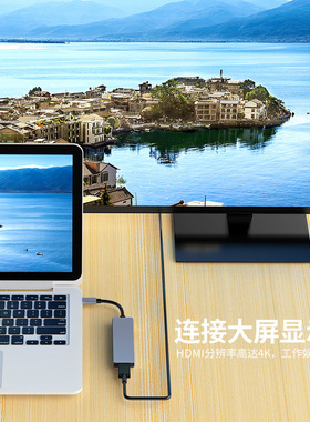五合一扩展坞Type-C转HDMI读卡器