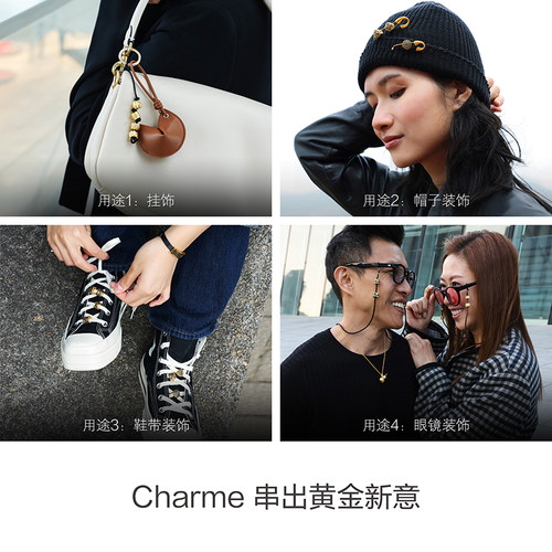 周生生足金金韵罗曼四叶心语串珠足金镶嵌钻石转运珠 - 图1