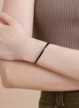 周生生集团旗下EMPHASIS融系列Ecruloy 丝锻 (银合金)手镯91928K