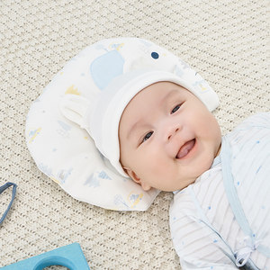英氏婴儿定型枕防偏头矫正枕头四季新生儿男女宝宝透气枕头