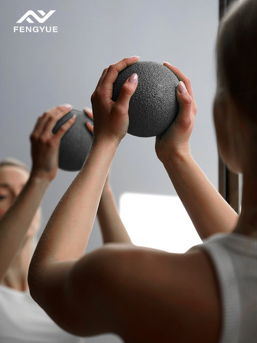 大筋膜球8/12cm专业瑜伽按摩健身肌肉放松足底花生康复训练颈膜球-图3