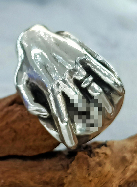 白木黑冰原创设计手工男朋克银饰