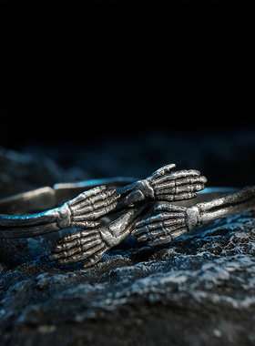 白木黑冰原创设计手工百搭银饰