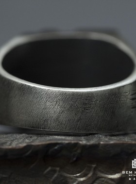 白木黑冰原创设计手工男女银饰