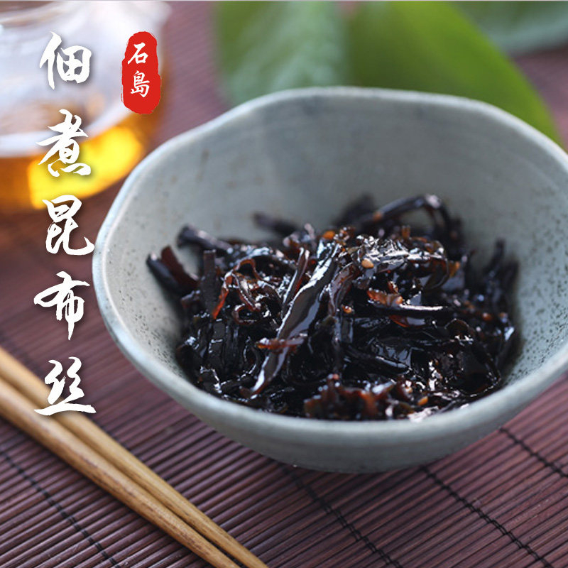 佃煮昆布丝日本风味山东威海寿司昆布即食酱油凉菜芝麻海带丝_虎窝淘