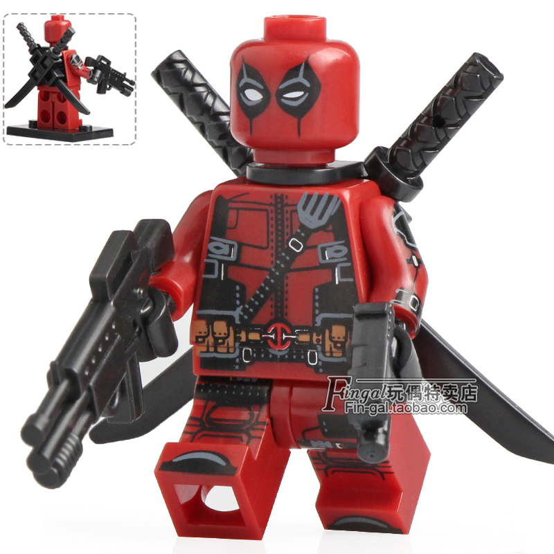 科睿KT1004超级英雄死侍失格雷神毒液急冻人蝙蝠侠积木人仔玩具 - 图0