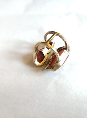 夸张复古做旧戒指时尚流行欧美风指环个性百搭树脂钻学生女街拍88