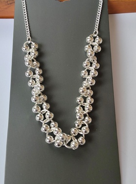 气质简约项链锁骨链欧美时尚百搭学生女个性镶钻仿珍珠项饰颈链38