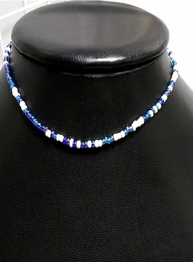 气质学生女短款颈链潮皮革月亮