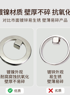 新美甲圆环磁铁超强吸力邪修吸空洞猫眼网红爆款圆形磁铁美甲工具