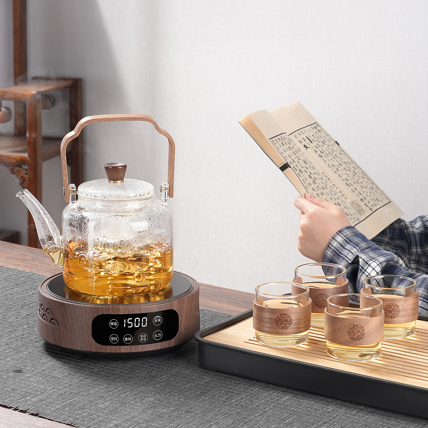 玻璃煮茶壶可明火电陶炉2026新款围炉耐高温办公烧水壶家用茶器具,淘宝优惠券,粉丝福利购,淘宝优惠卷