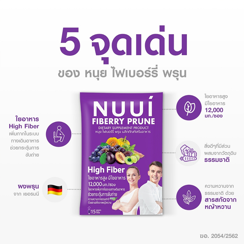 泰国711同款NUUI紫色西梅酵素果蔬膳食纤维饮补充剂通肠排宿便-图2