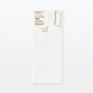 日本原装无印良品MUJI todo list侧边贴检查清单标签纸Checklist
