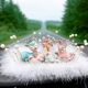 All the way Ping An Deer Car Decoration Cute Perfume