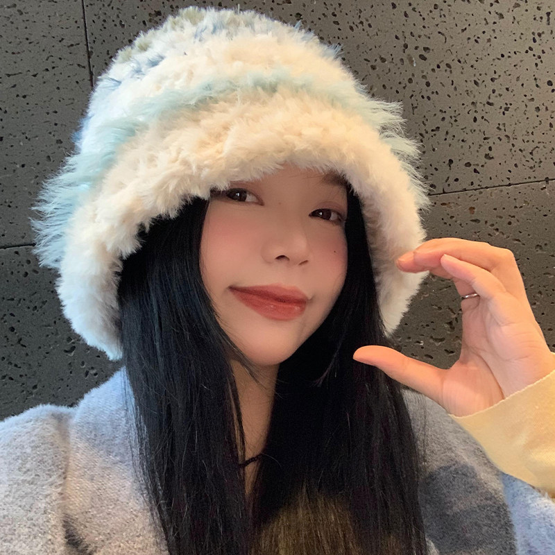 加厚毛绒绒针织帽子女秋冬款韩版显脸小保暖毛线帽大头围护耳帽潮,淘宝优惠券,粉丝福利购,淘宝优惠卷