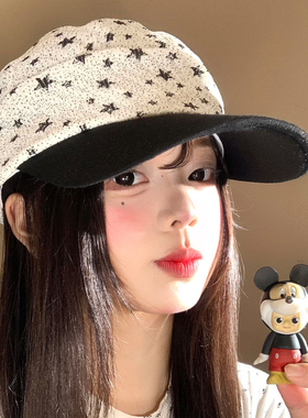 星星印花鸭舌帽女韩系小众千禧风