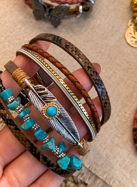 波西米亚异域手工菩提串珠手链