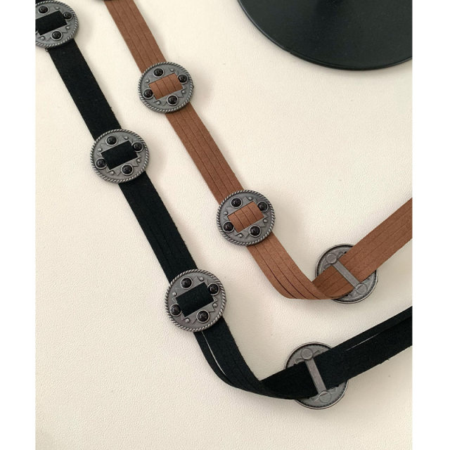 Bohemian metal butterfly belt women's decoration with skirt ethnic style retro waist chain y2k niche design sense