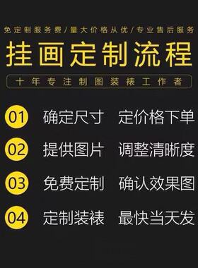 客厅餐厅卧室走廊玄关装饰画定制