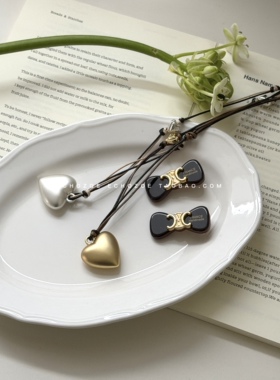 ECHOZOE心动信号爱心吊坠项链小众设计感高级锁骨链毛衣链长链