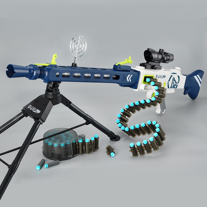 MG3电动连发抛壳软弹枪男孩416狙击枪儿童机关枪玩具枪加特林玩具 - 图2