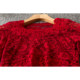 ແຂນສັ້ນ ຄໍສີ່ຫຼ່ຽມ ແຂນຍາວ pullover lace top