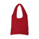 Red resort style shoulder bag women's large capacity tote bag