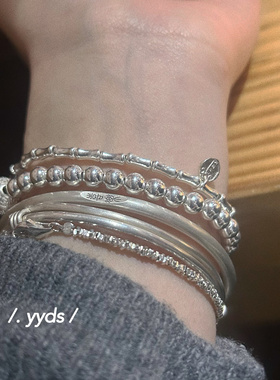 八方财神节节高升S925纯银手链女小众设计新中式转运竹节银手串