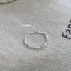 Hot Freedom S925 sterling silver single diamond open tail ring Möbius simple design versatile little finger silver jewelry ring