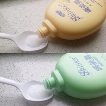 2 ຕຸກຂອງ Fumeiling Yellow and Green Fatty Facial Cleanser 190g Classic nostalgic old domestic product Mite Removing Refreshing Facial Cleanser