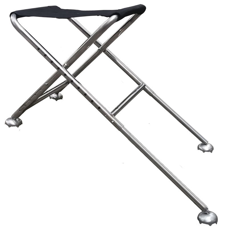 M/E/D不锈钢折叠便携钓鱼椅多功能座椅野钓小马扎迷你升降钓鱼凳 - 图3