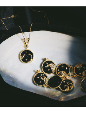 十二星座博物馆纯银锁骨链