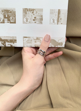 ceroenmi简约个性多层女纯色素圈