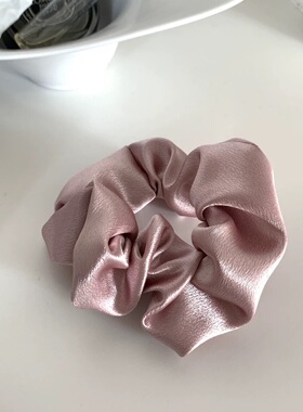 法式绸缎宽边无痕多色弹力发圈