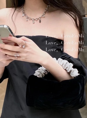 CEROENMI异形半宝石闪钻吊坠