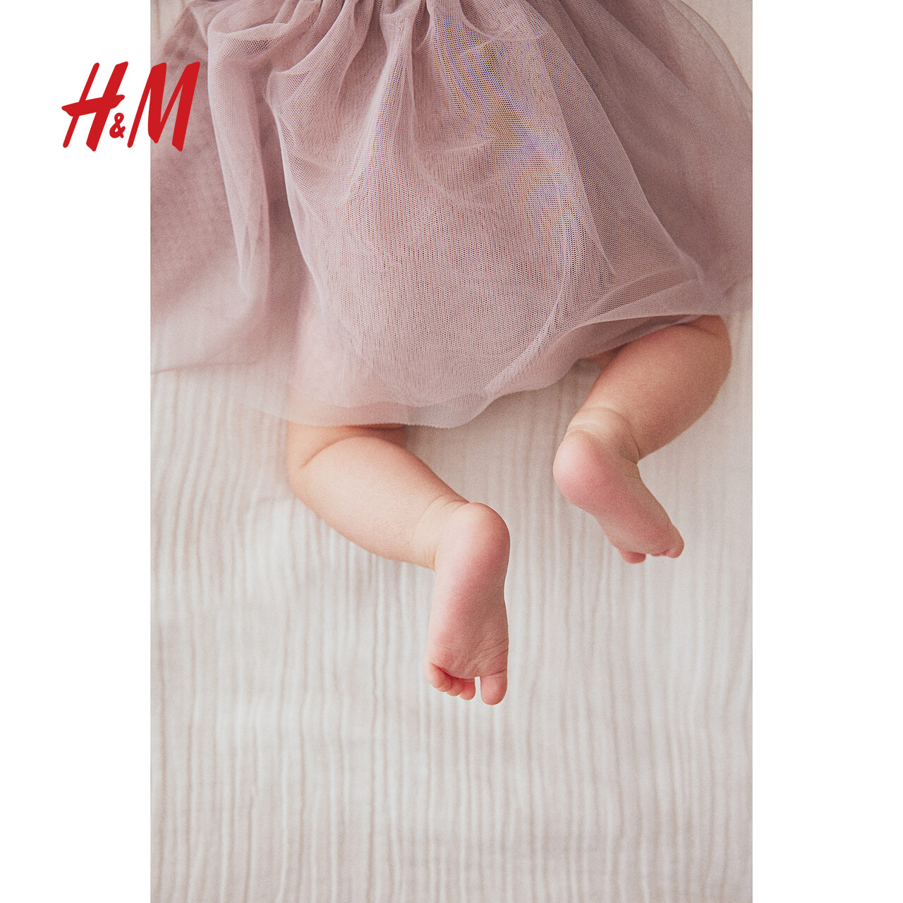 HM童装女婴连衣裙夏季薄纱裙摆洋气公主裙1248269 - 图1