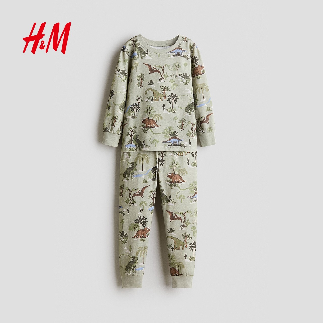 HM冬季童装儿童男童印花汗布睡衣套装1234973,淘宝优惠券,粉丝福利购,淘宝优惠卷