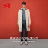 HM men's windbreaker French commuter coat lightweight and comfortable lapel mid-length fashionable coat 1262251
