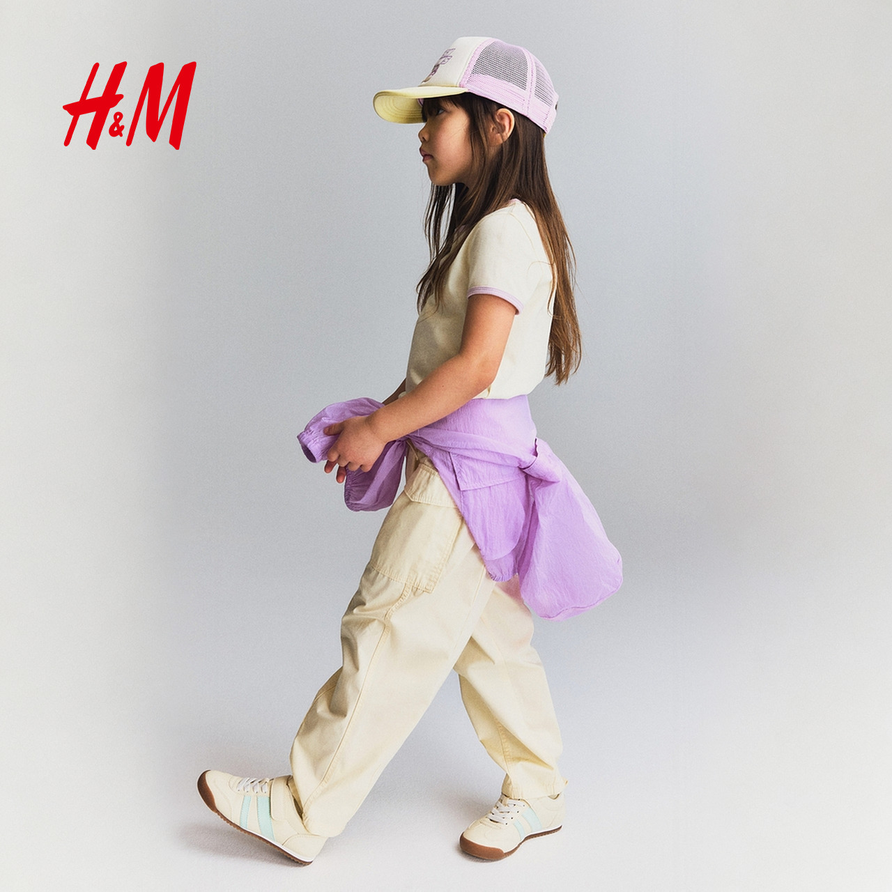 【迪士尼系列】HM童装儿童女童2025新款冰雪奇缘印花上衣1274204 - 图1