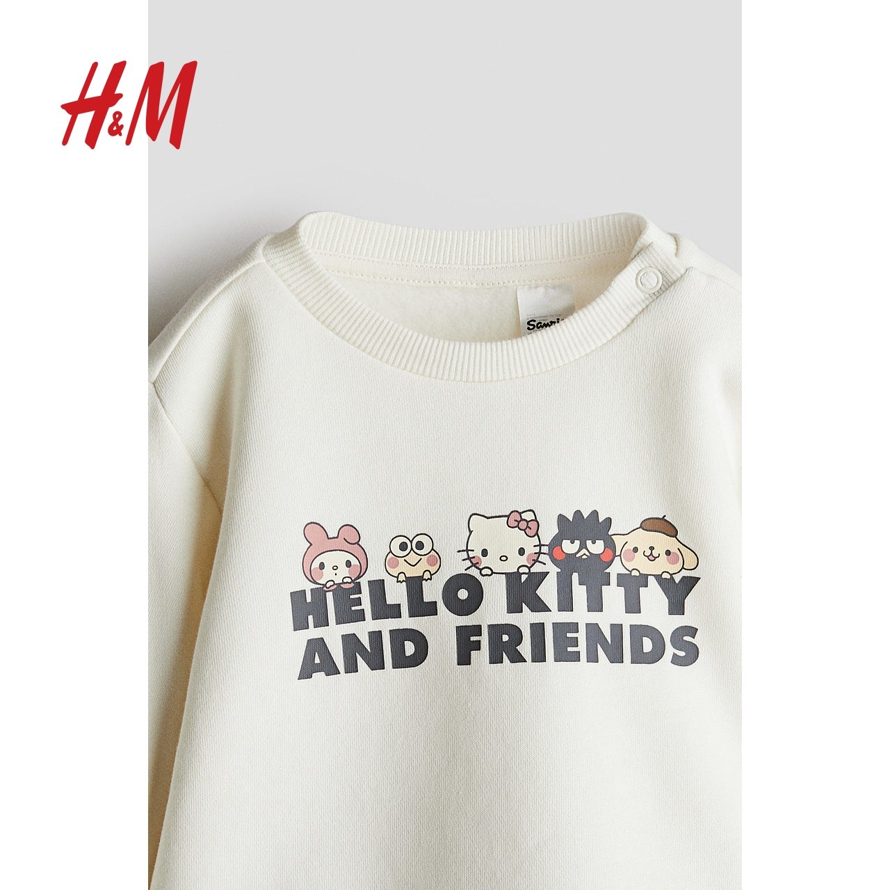 【三丽鸥系列】HM童装女婴裙子Hello Kitty薄纱裙摆卫衣裙1268859 - 图1