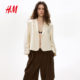 HM Women's suit 2026 Summer New Short Style Trendy Commuting Business Casual Suit 1323638